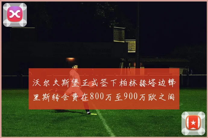 沃尔夫斯堡正式签下柏林赫塔边锋里斯转会费在800万至900万欧之间